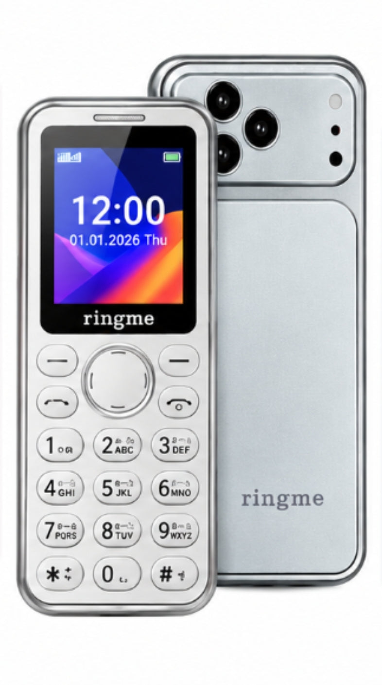 Ringme R1 Pro 117C | 1.44" Display | BT Dialer Phone | Crystal Keypad with painted body | Mix Colors