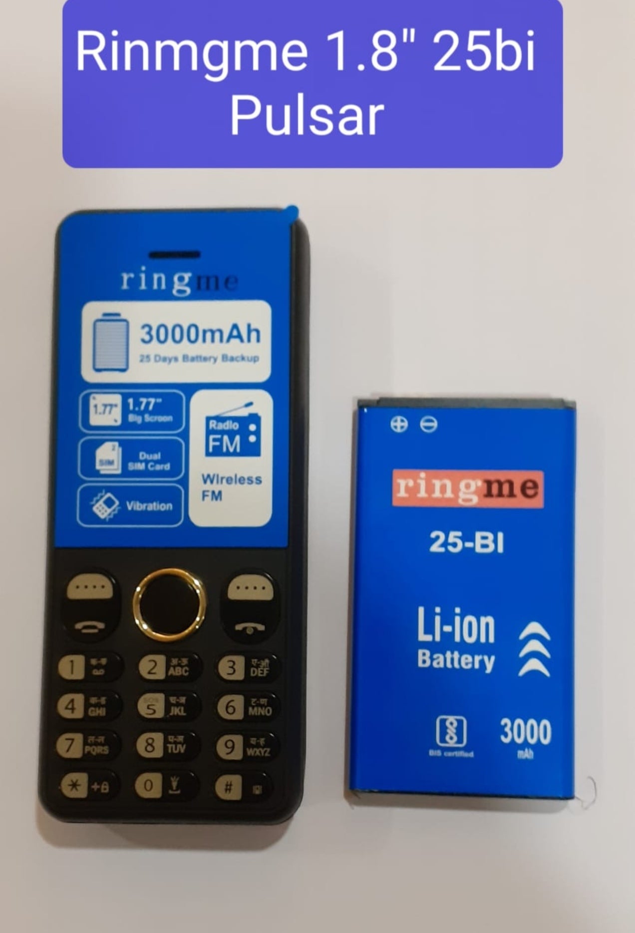 Ringme R1 Plus Pulsar | 1.8" Display | 3000 mAh
