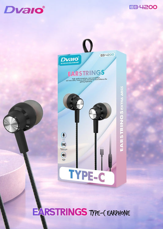 Dvaio EB-4200 Type-C Earphone (Supports All Samsung and Apple Phones)