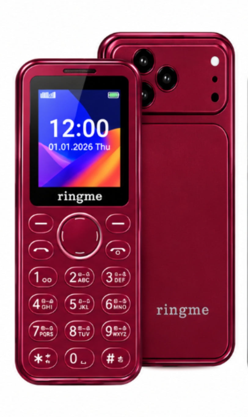 Ringme R1 Pro 117C | 1.44" Display | BT Dialer Phone | Crystal Keypad with painted body | Mix Colors