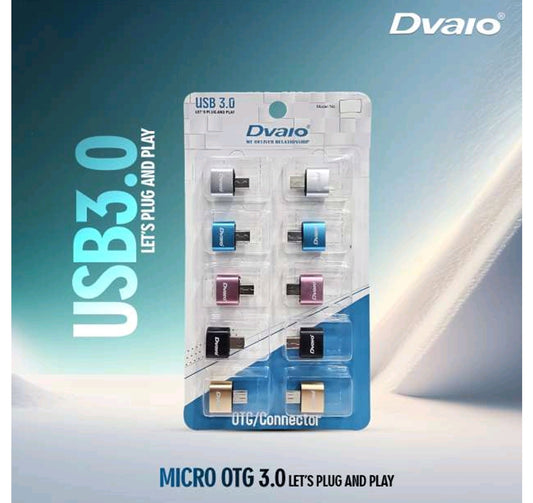 Dvaio Metal OTG V8 (Pack of 10 - 12Rs. per piece)