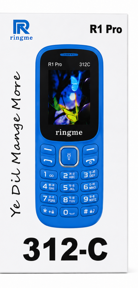 Ringme 312-C | 1.8" Display | 1000 mAh | FM Radio | Mix Colors | New Packing