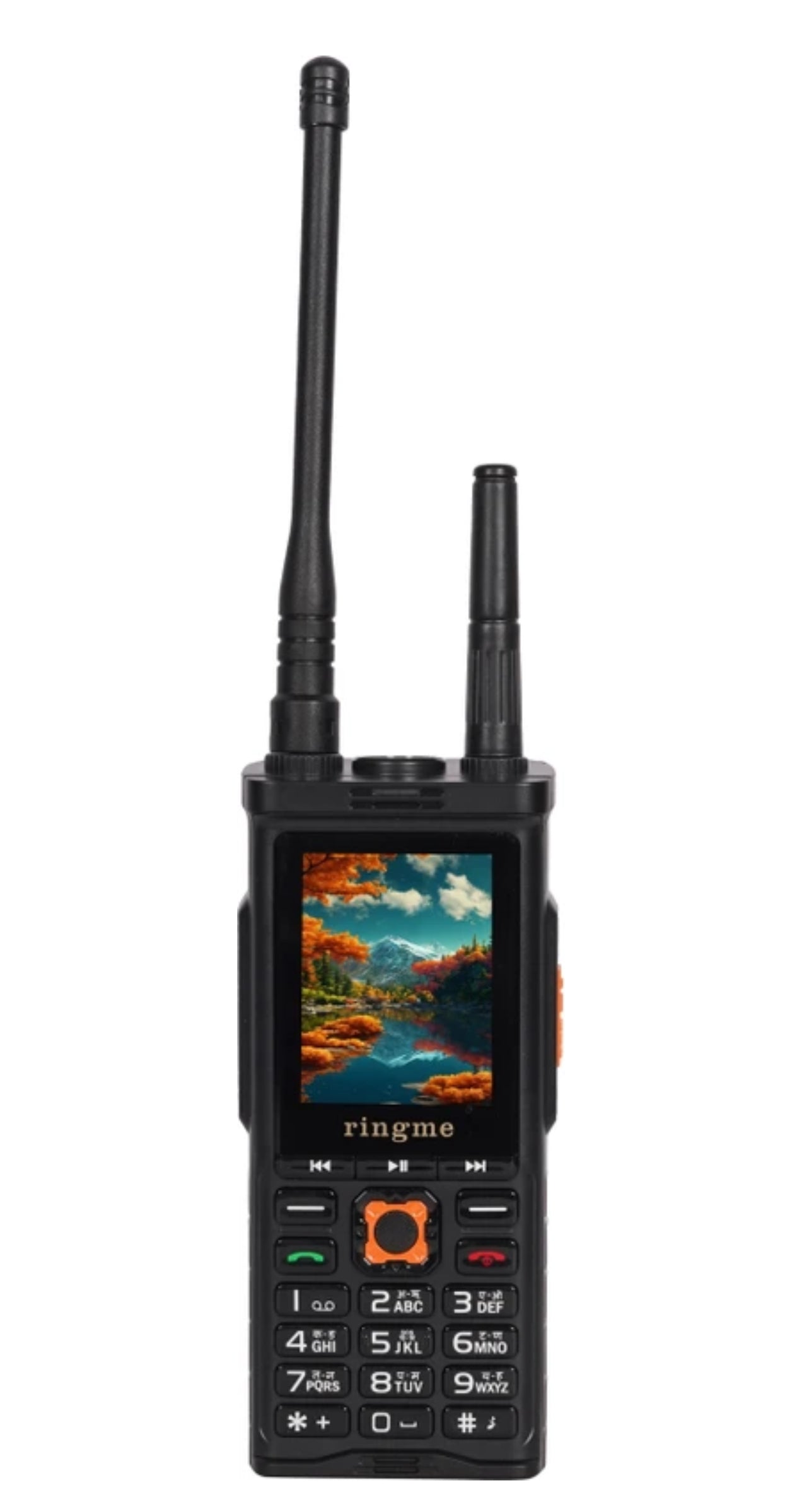 Ringme Jumbo Black | 4 SIM Card Support | 2.4" Display | 4000 mAh