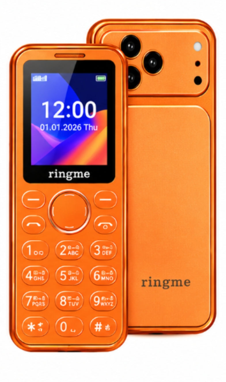 Ringme R1 Pro 117C | 1.44" Display | BT Dialer Phone | Crystal Keypad with painted body | Mix Colors