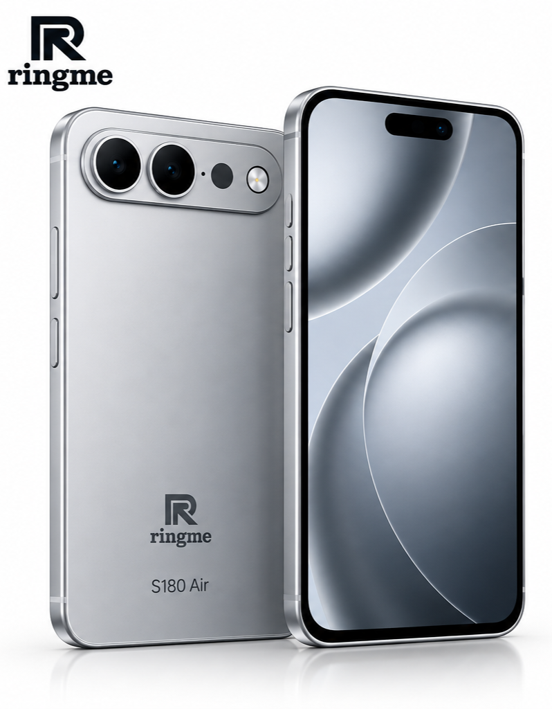 Ringme S180 Air Smartphone White | 6GB RAM + 64GB Storage | 6.61" HD Incell Display | 4800 mAh Battery
