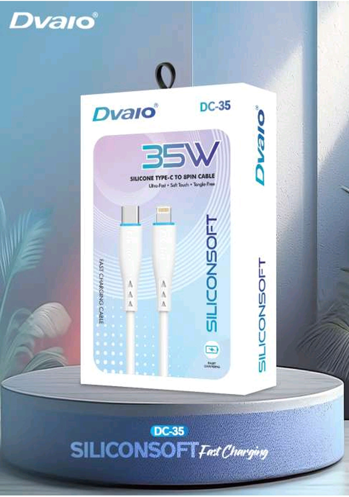 Dvaio 35W SiliconSoft Fast Charging Cable - C to lightning (6 months warranty) DC35