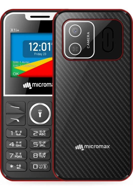 Micromax All-New X1i Smart Plus Dual Sim Keypad Phone | Big 2.4" Display |Type C USB Port | Bright Torch| Wireless FM | Auto Call Recording | 1750 mAh Battery